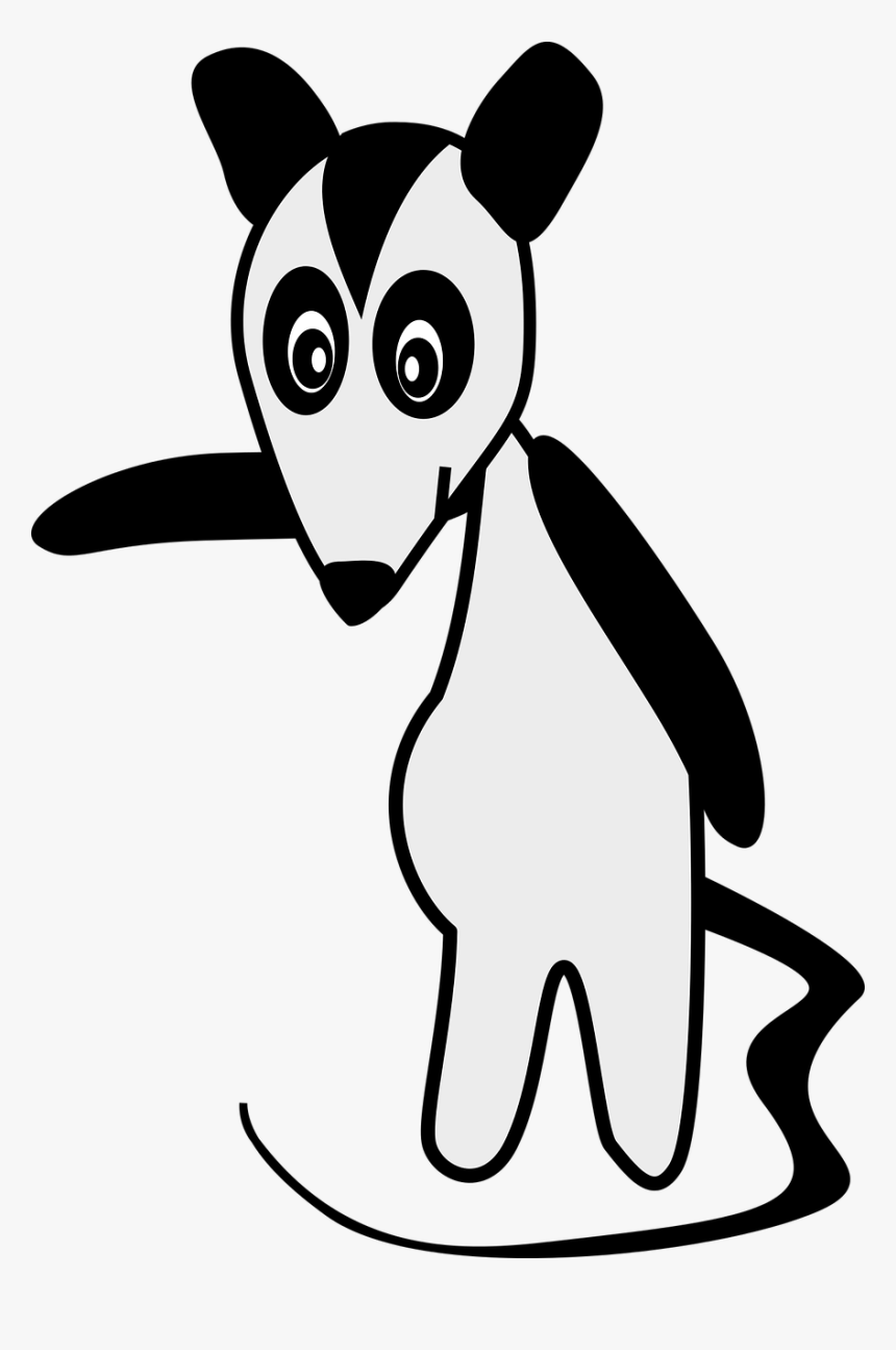 Possum, Skunk, Animal, Cartoon, Wildlife - Como Desenhar Um Saruê, HD Png Download
