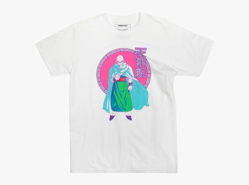Dragon Ball Z Tien White Tee - Active Shirt, HD Png Download