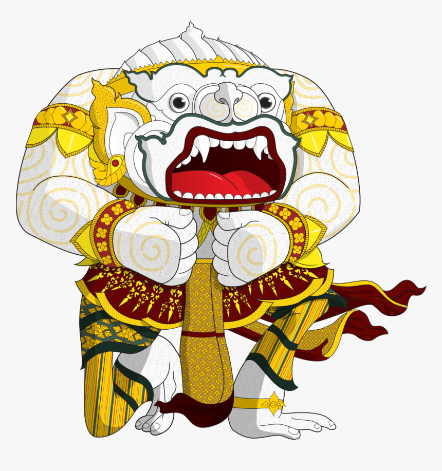 Transparent Thailand Clipart - Khmer Hanuman Png, Png Download