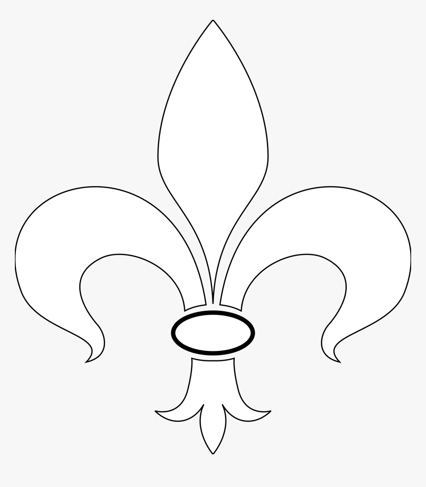 Black And White Fleur De Lis Images - White Fleur De Lis Png, Transparent Png