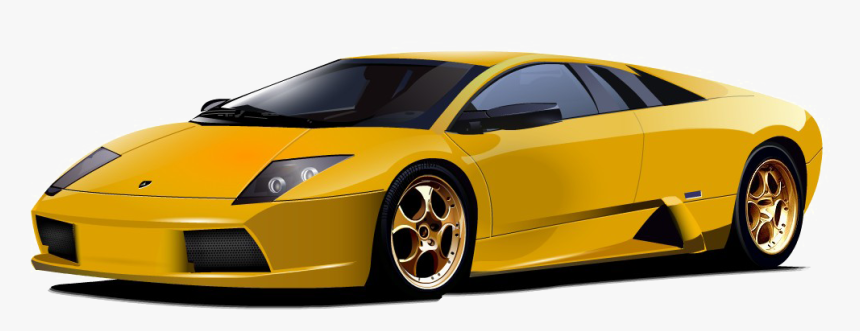 Yellow Lamborghini Png Free Download - Lamborghini Murcielago Png, Transparent Png