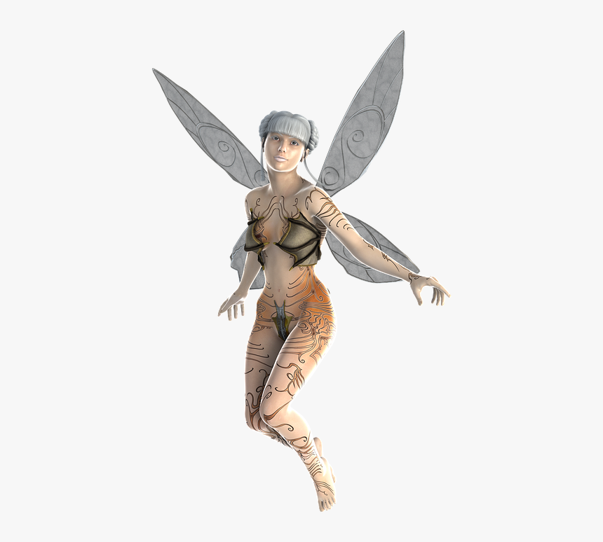 Transparent Background, Fae, Fairy, Wings, Woman, Elf - Transparent Fairy, HD Png Download
