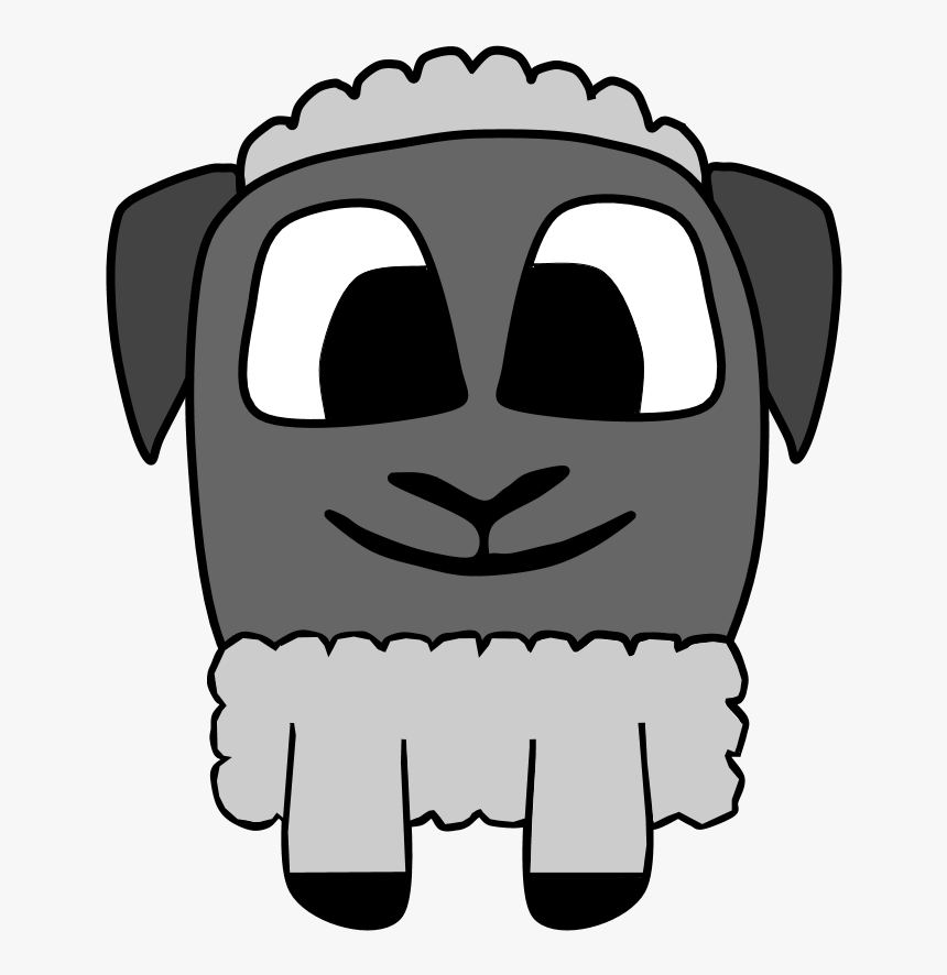 Sheep, Big Eyes, Cartoon Animal - Sheep, HD Png Download