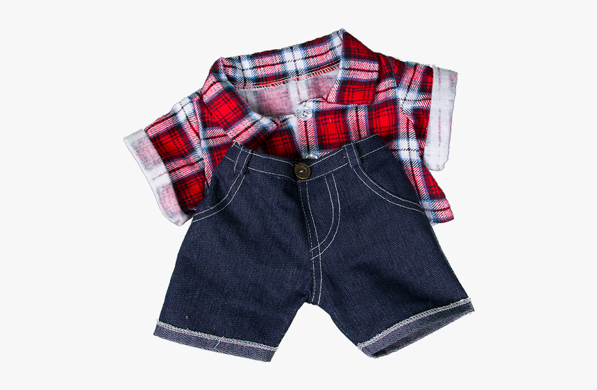 Build A Bear Checked Shirt, HD Png Download