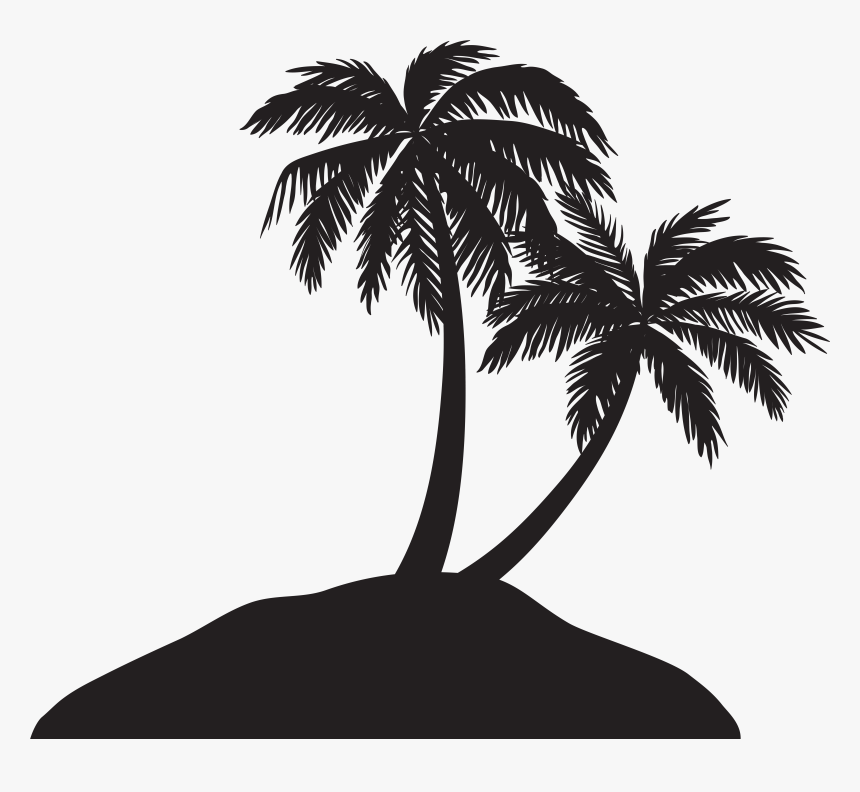 Silhouette Arecaceae Clip Art, HD Png Download