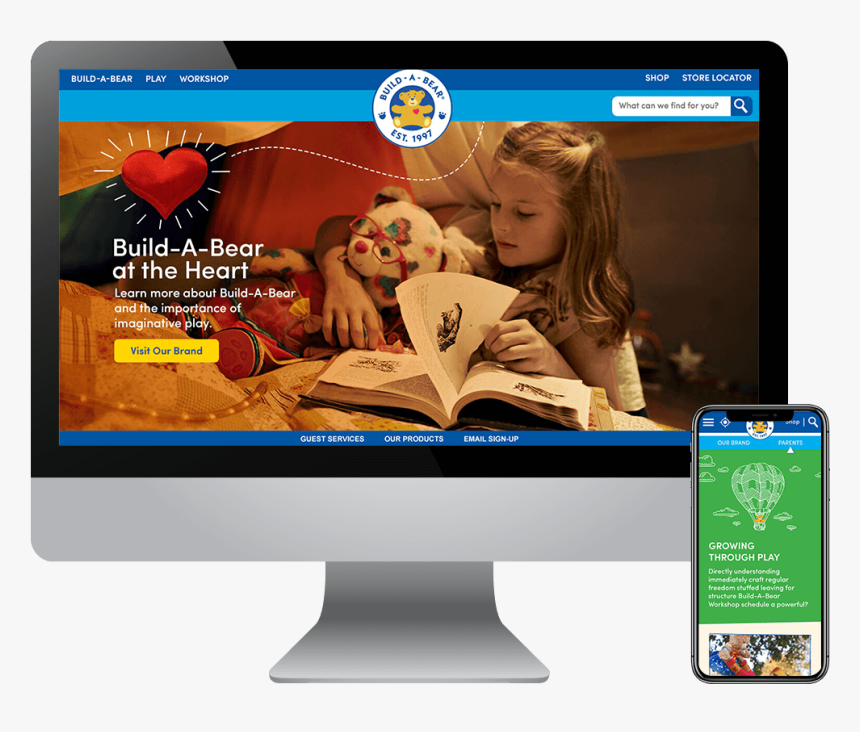 Built A Bear Website Design - Computer Monitor, HD Png Download