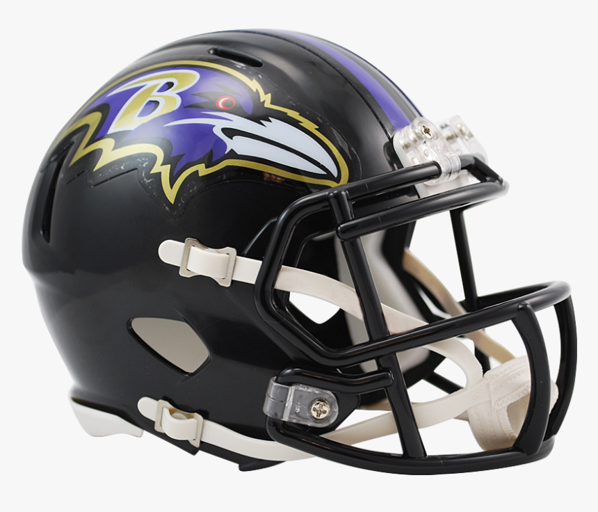 Baltimore Ravens Speed Mini Helmet - Ravens Football Helmet, HD Png Download