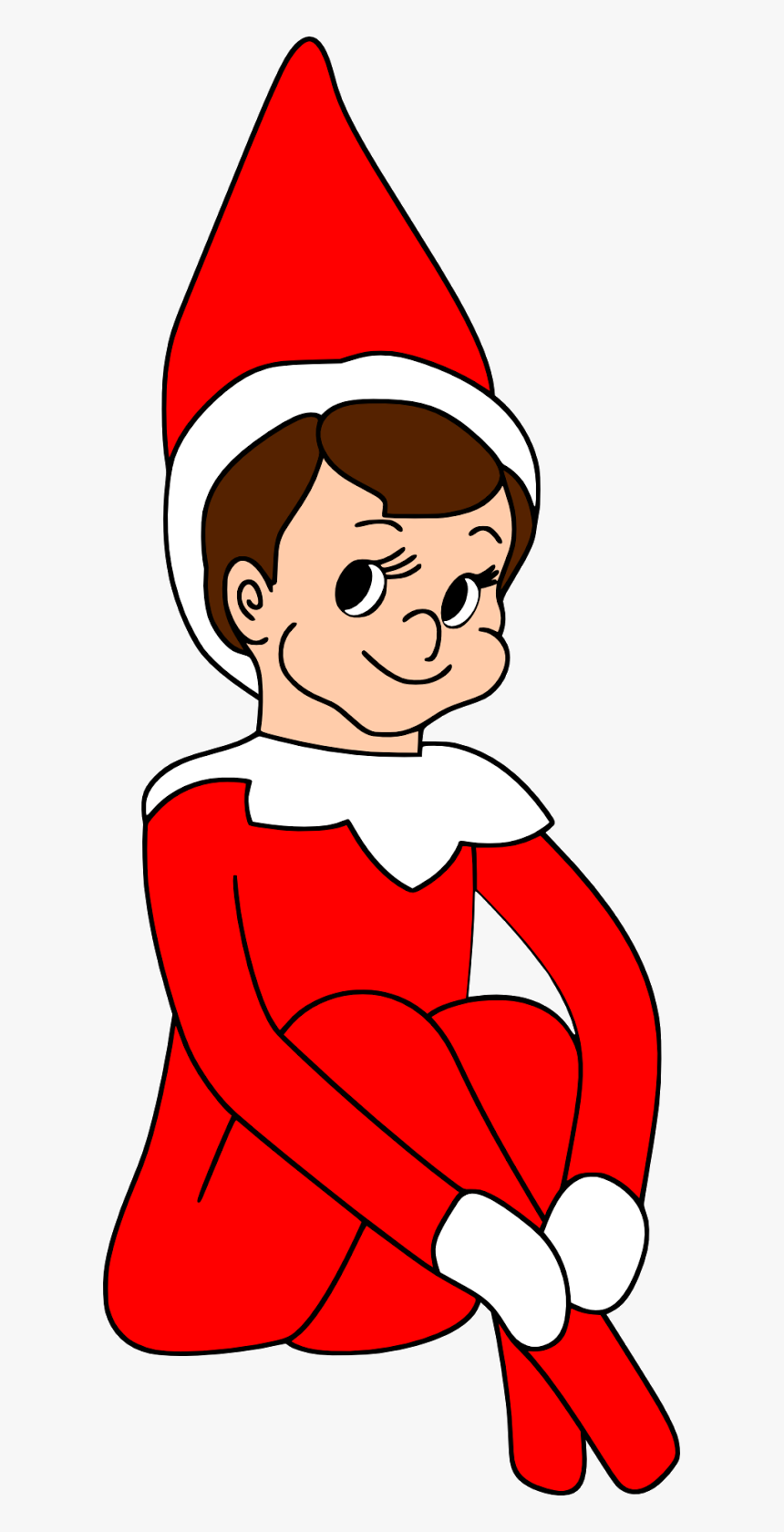 Clip Art Crafting With Meek The - Elf On The Shelf Clipart, HD Png Download