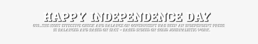 Independence Day Png In White - Ivory, Transparent Png