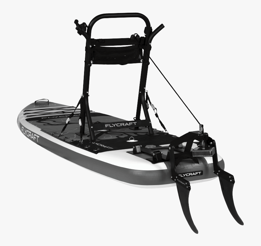 Fish Paddling A Boat Png - Fly Craft Paddle Board, Transparent Png