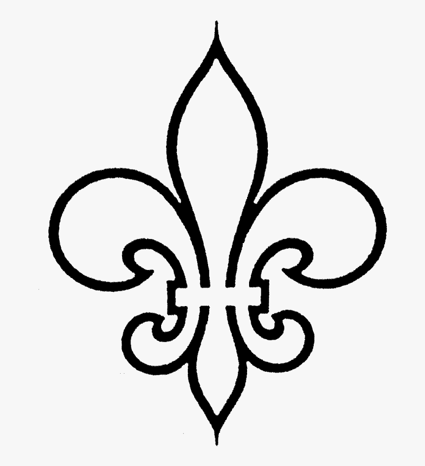 Fleur De Lis Rubber Stamp Craft And Card Making Stamps - Fleur De Lis No Saints, HD Png Download
