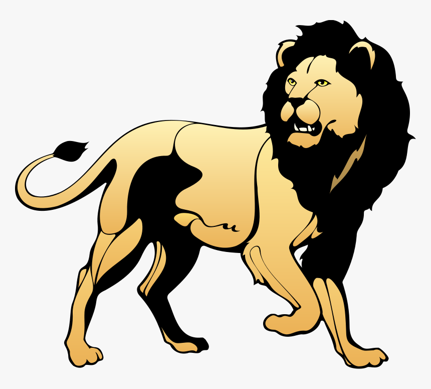 Free Lion Clipart Lion Clipart Free - Vector Image Of Lion, HD Png Download