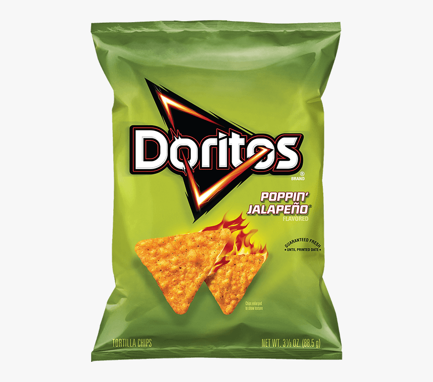 Doritos Poppin’ Jalapeno® Flavored Tortilla Chips - Poppin Jalapeno Doritos, HD Png Download