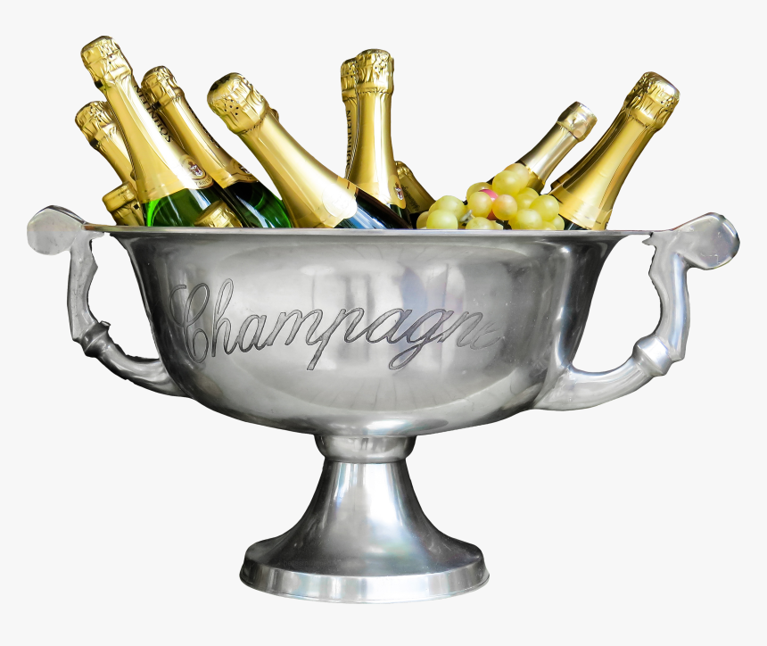 Transparent Cooler Clipart - Bouteilles De Champagne Au Frais, HD Png Download