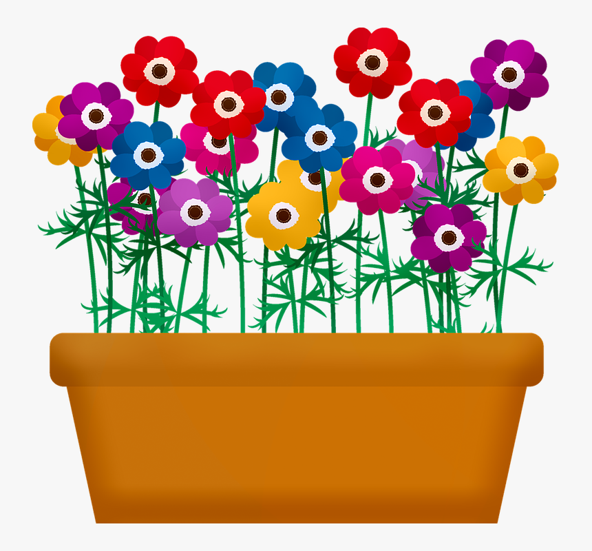 Transparent Flower Box Png - Flowers And Plants Clip Art, Png Download