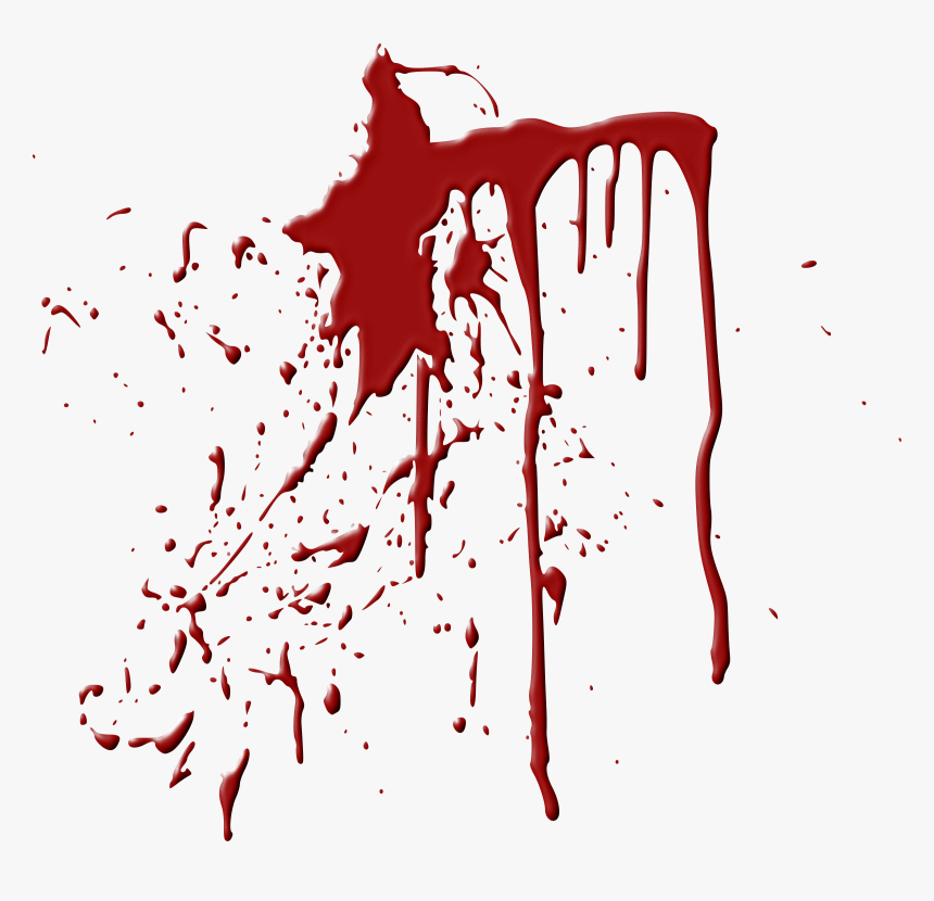 Blood Splatter On Wall, HD Png Download