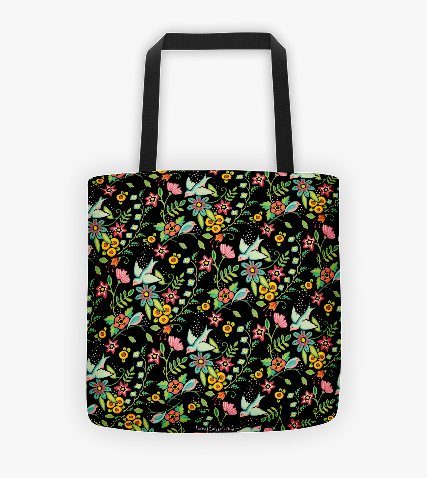 Birds Amidst Flowers Tote Bag - Shoulder Bag, HD Png Download