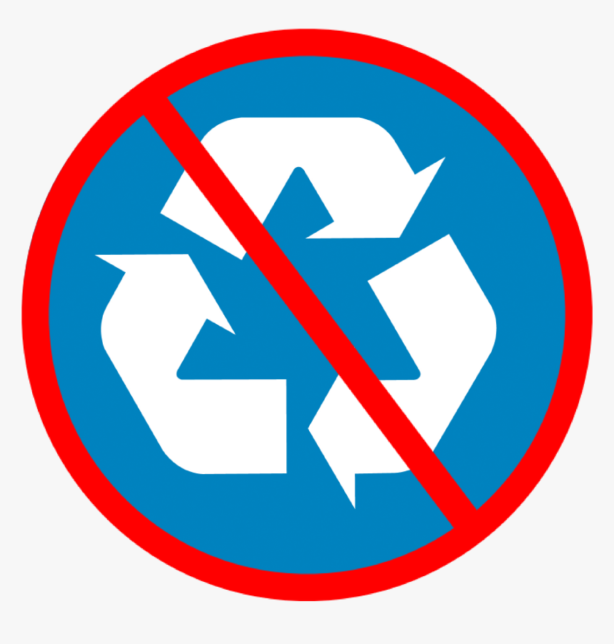 Blue Recycling Sticker, HD Png Download