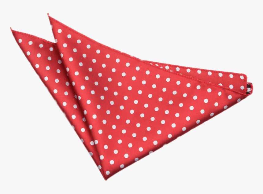 Polka Dot Handkerchief - Red Handkerchief Png, Transparent Png
