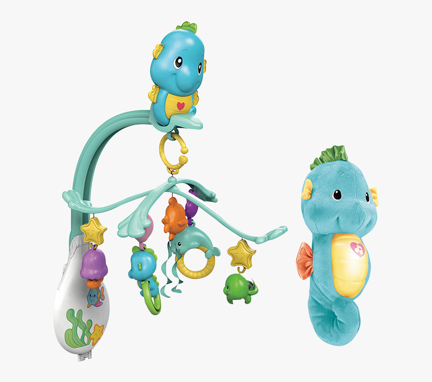 Fisher-price Baby Early Education Music Rotating Bell - Fisher Price Karuzela Konik Morski, HD Png Download