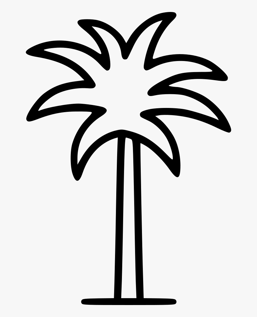 Palm Tree - Palm Tree Icon Png Free, Transparent Png , Transparent Png