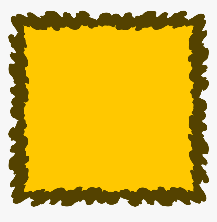 Yellow Frame Background, Backgrounds Textures - Background Photo Album Design, HD Png Download