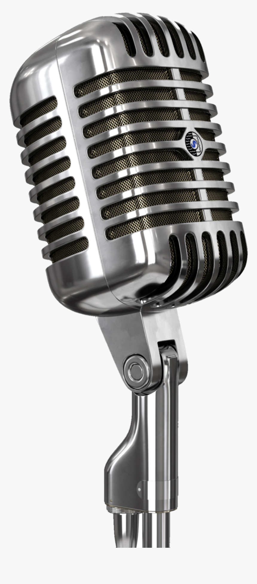 Vintage Microphone And Stand - Microphone Transparent, HD Png Download