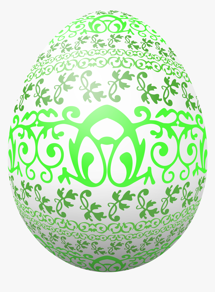 Green Easter Egg Clipart - Decorative Easter Egg Transparent, HD Png Download