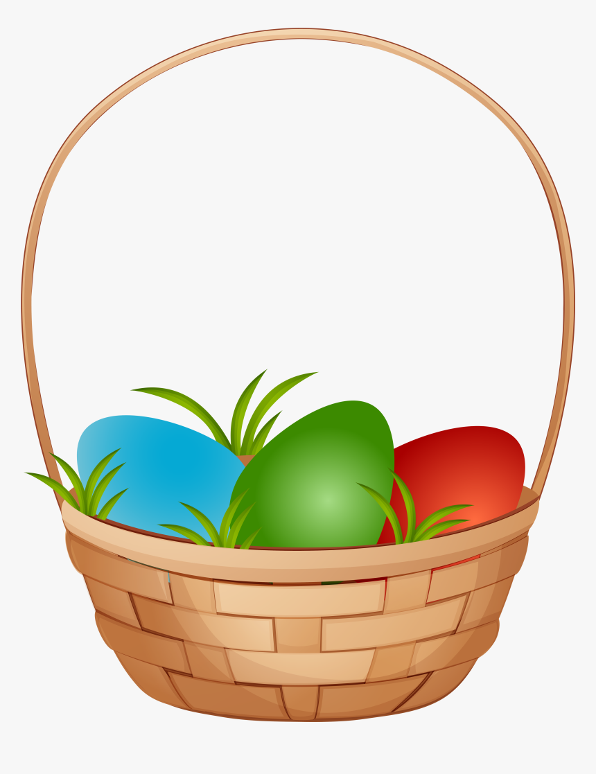 Transparent Grass Png Transparent - Easter Egg Baskets No Backgrounds, Png Download
