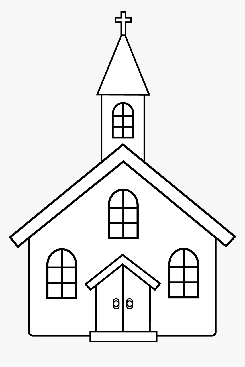 Free Church Music Clip Art Dromggm Top - Coloring Book Church, HD Png Download