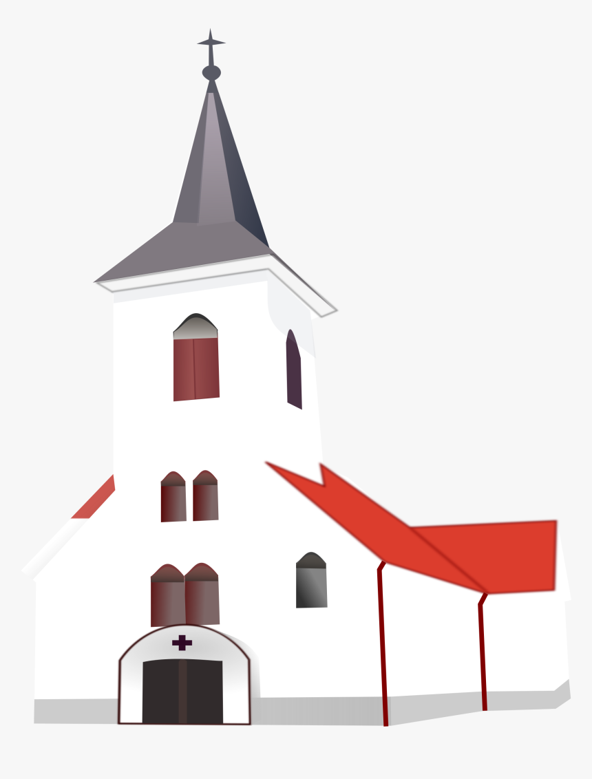 Clipart Wedding Church - Church Building Clip Arts, HD Png Download