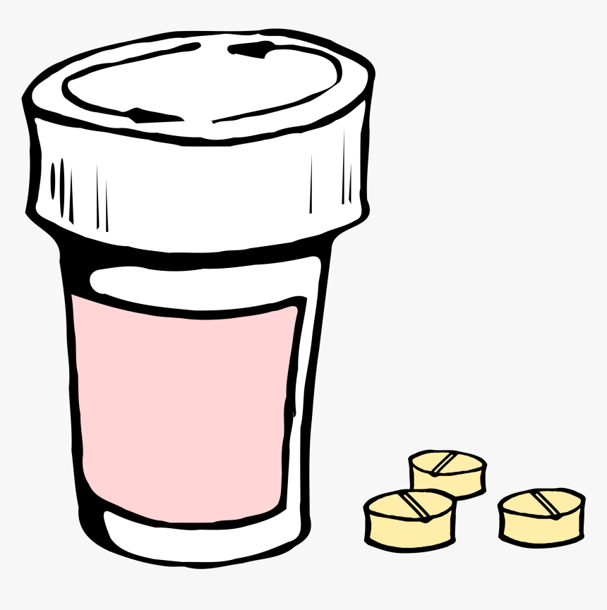 Pill, Bottle, Label, Medical, Drug, Prescription - Pills Clipart, HD Png Download