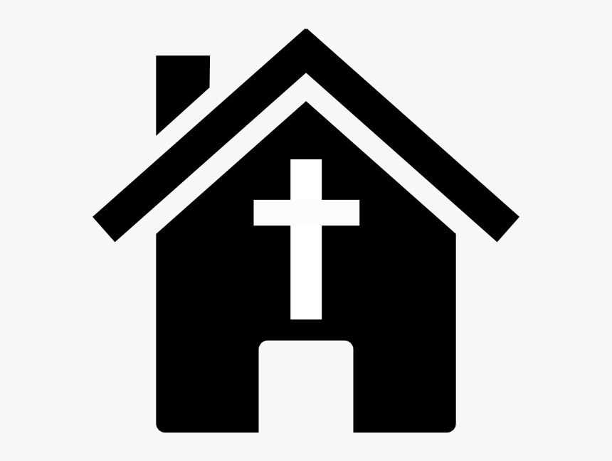 4 Church House Clip Art - House Clipart Black, HD Png Download