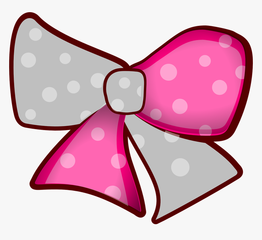 Bow, Ribbon, Polka Dots, Decoration, Celebration, Gift - Jojo Siwa Clipart Free Bow, HD Png Download