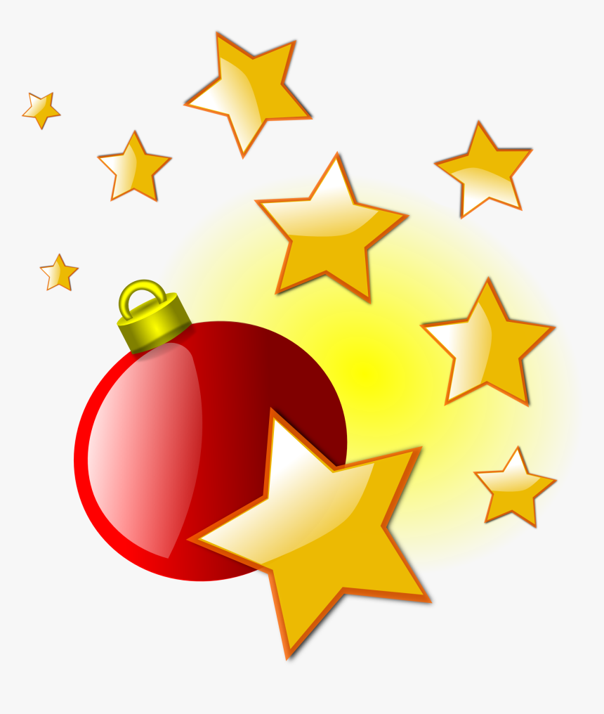 Holidays Png File - Christmas Stars Clipart, Transparent Png