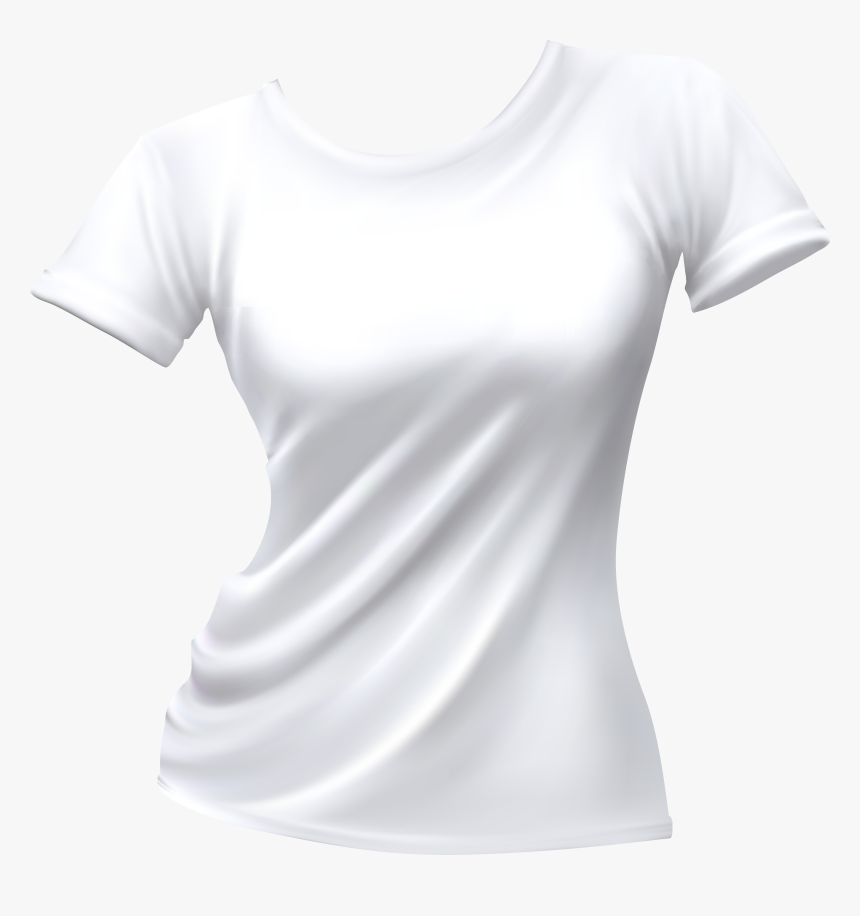 Female T Shirt White Png Clip Art, Transparent Png