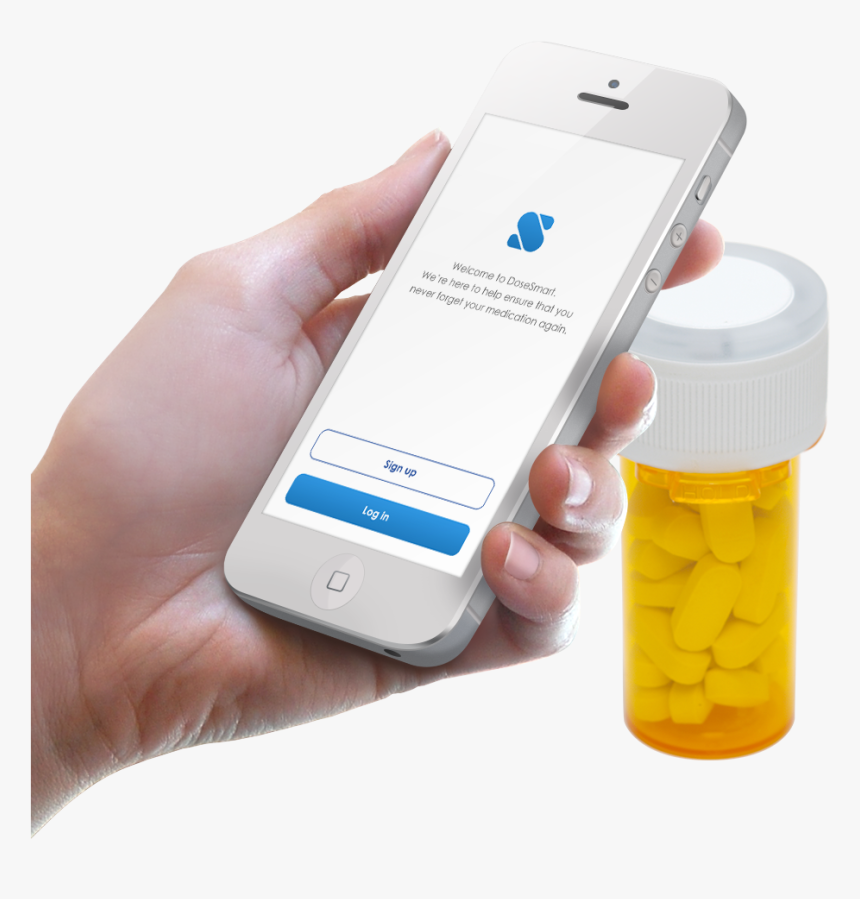 Dosesmart Medication Reminder App With Smart Bottle - Bluetooth Charger For Mobile, HD Png Download