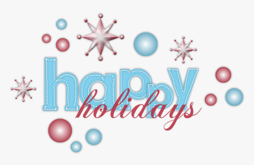 Happy Png Free Icons - Blue Happy Holidays Clipart, Transparent Png