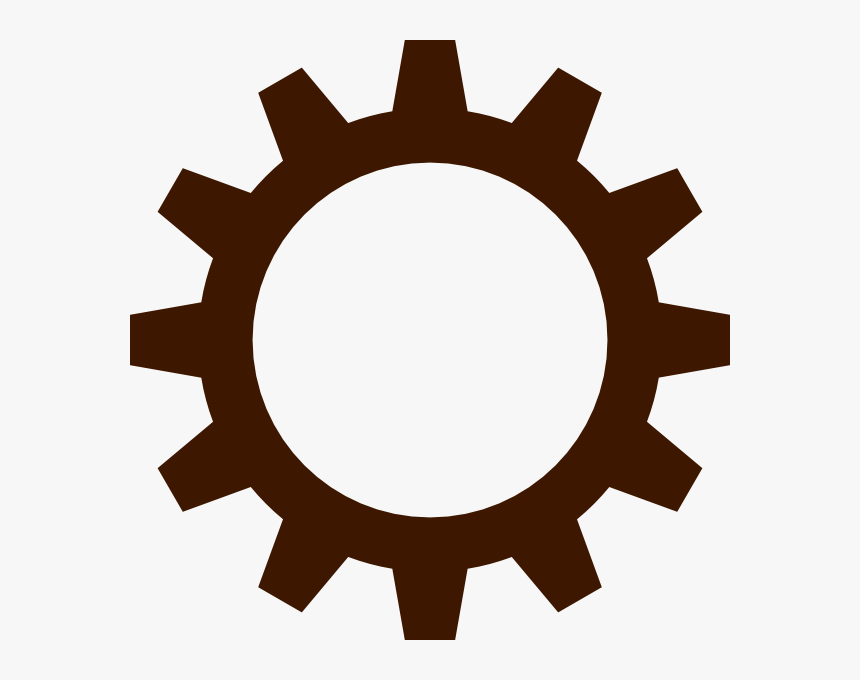Gears Clipart Brown - Cogwheel Png, Transparent Png