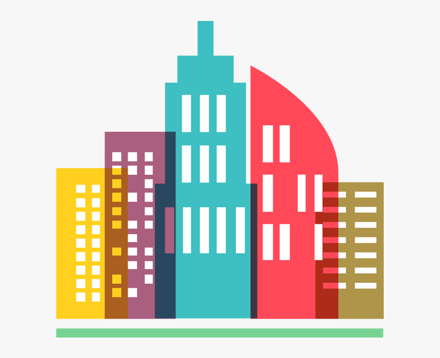City Building Clipart Black And White Png - Visakhapatnam Smart City Logo, Transparent Png