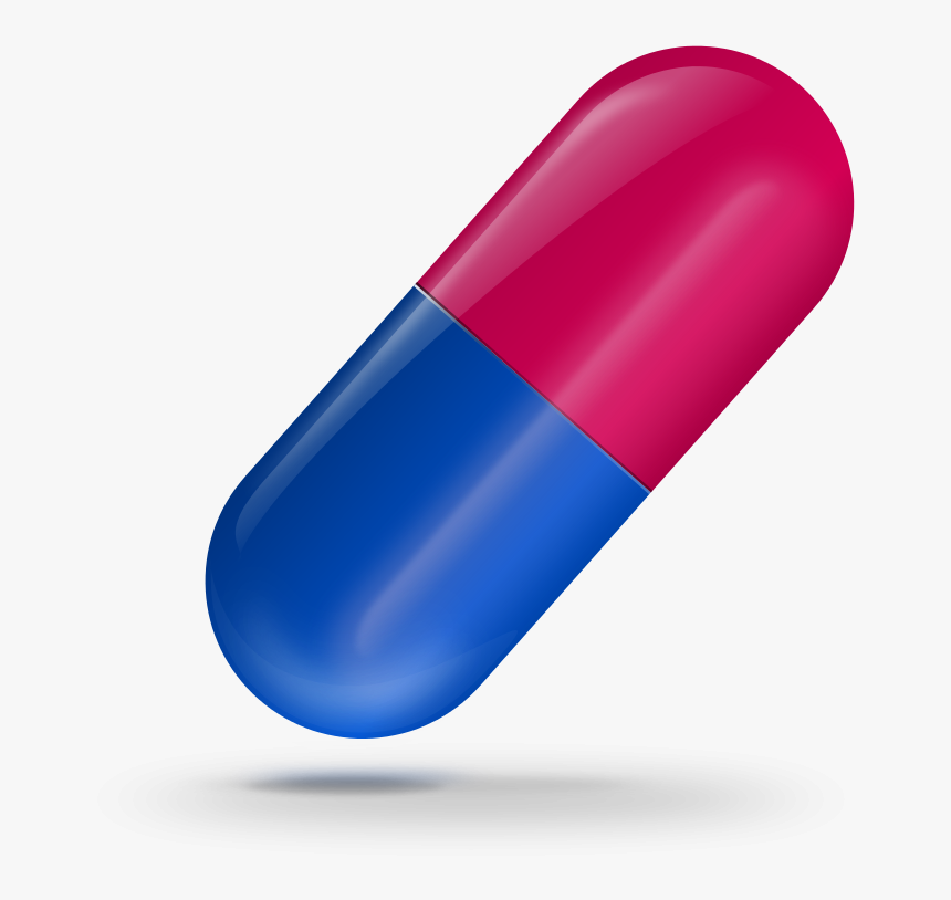 Pink Blue Capsule Png Image, Transparent Png