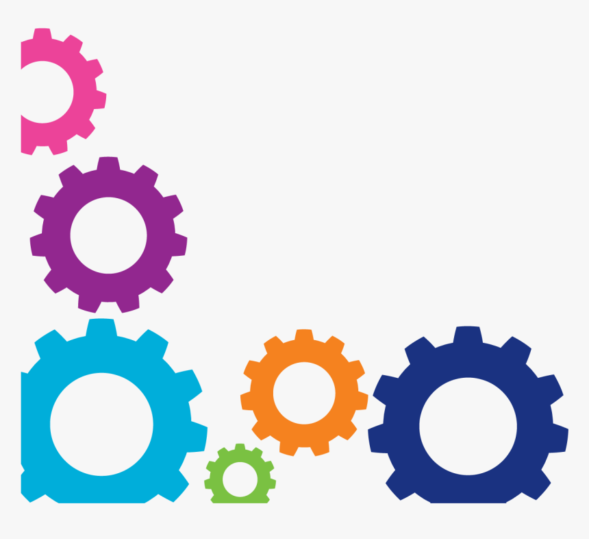 Pics For Gt Colorful Gears Png Seed Packet Clip Art - Colorful Gears Png, Transparent Png