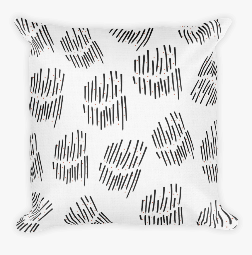 Scratched Pillow - Monochrome - Cushion, HD Png Download