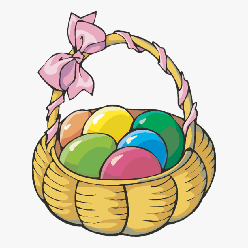Basket Of Easter Eggs, HD Png Download