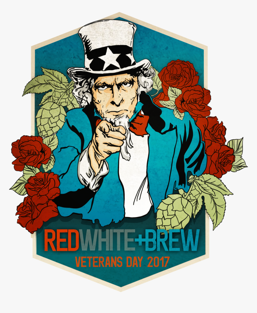 Uncle Sam T-shirt [red, White Brew] , Png Download - Poster, Transparent Png