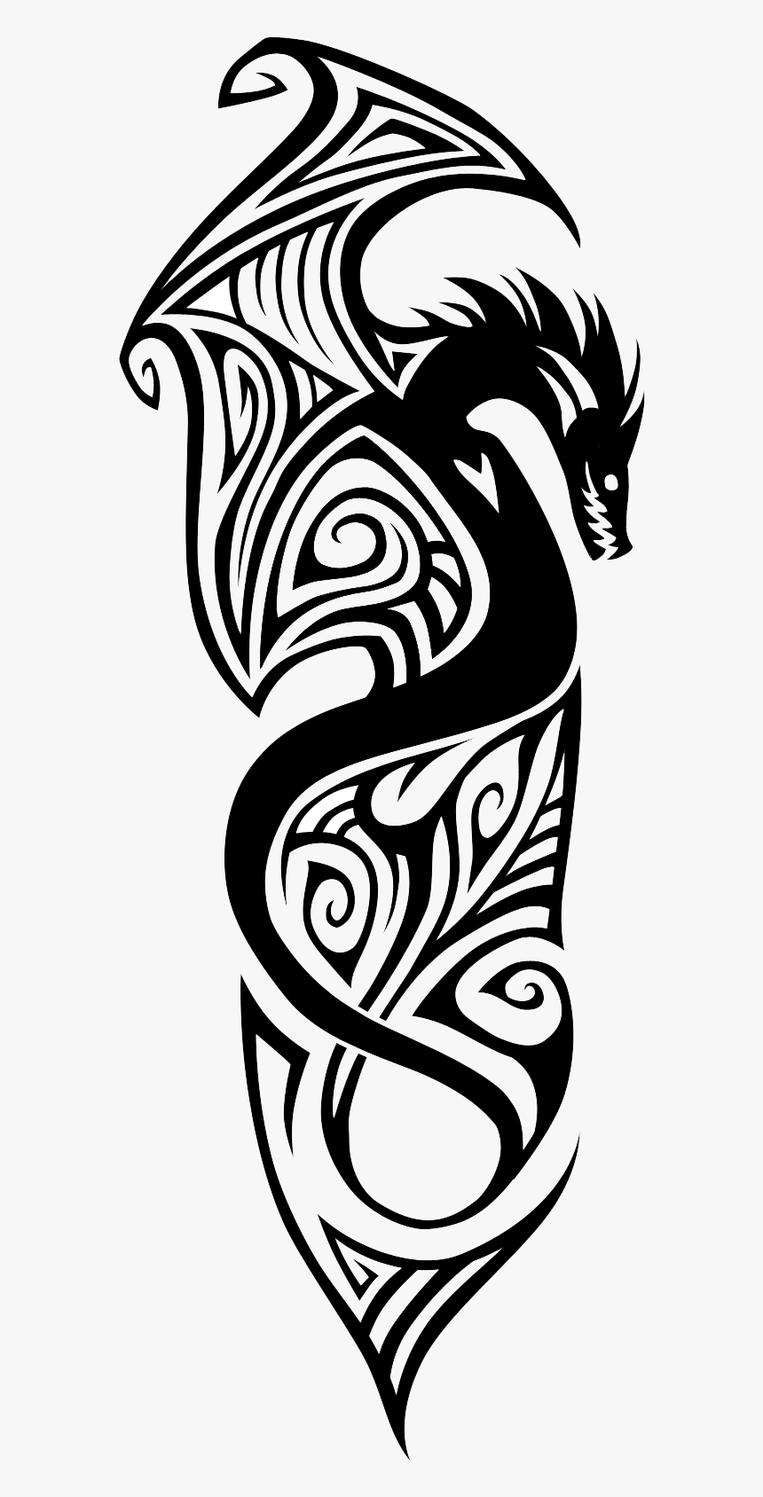 Sleeve Tattoo Polynesia Finger Moustache Tattoo - Tattoo Png For Picsart, Transparent Png