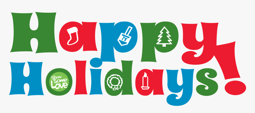 Christmas Happy Holidays Transparent - Transparent Happy Holiday Png, Png Download