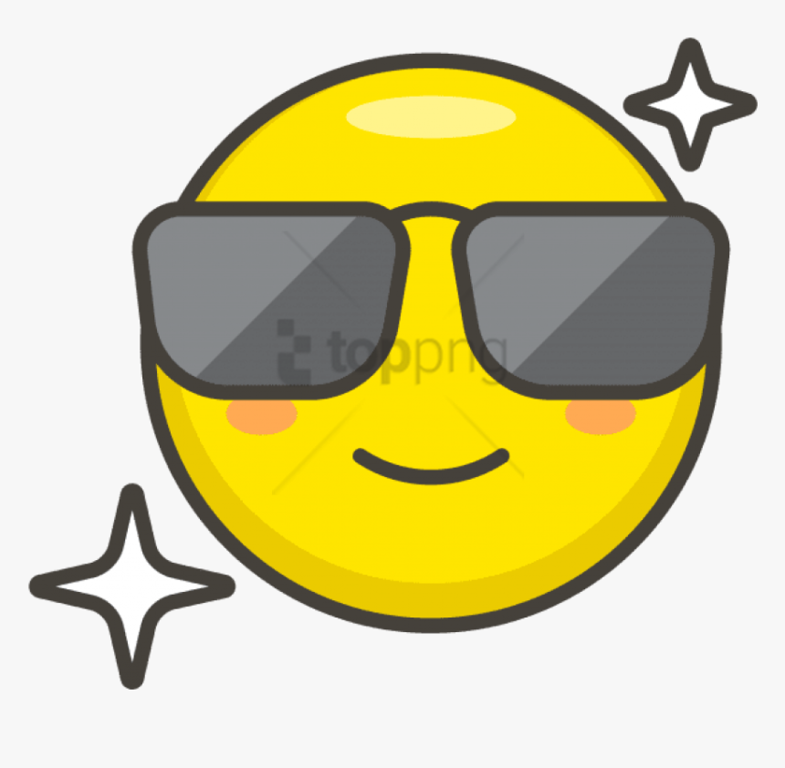 Oculos Deal With It Png - Emoji De Óculos Escuros, Transparent Png