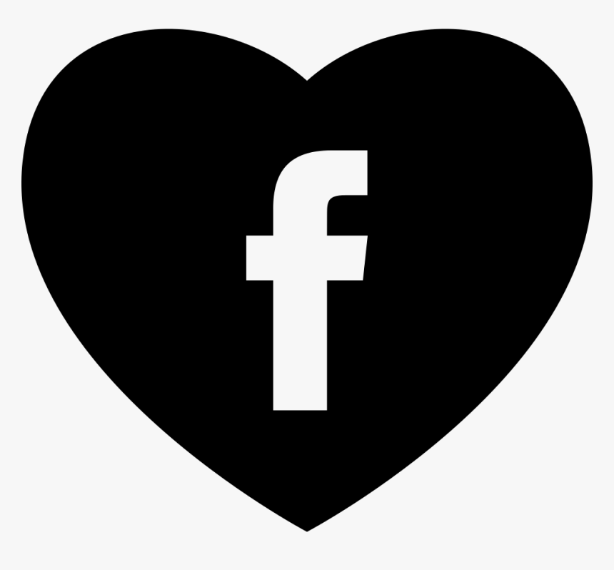 Heart With Social Media Facebook Logo - Ville De Saint Etienne, HD Png Download