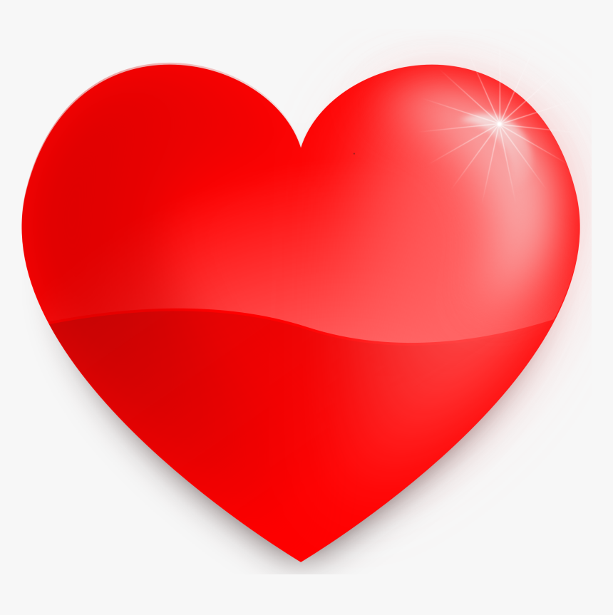 Glossy Heart, HD Png Download